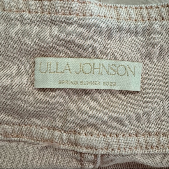 Ulla Johnson Alvin High Waist Denim Shorts Sweetbriar Pink Acid - Picture 9 of 13